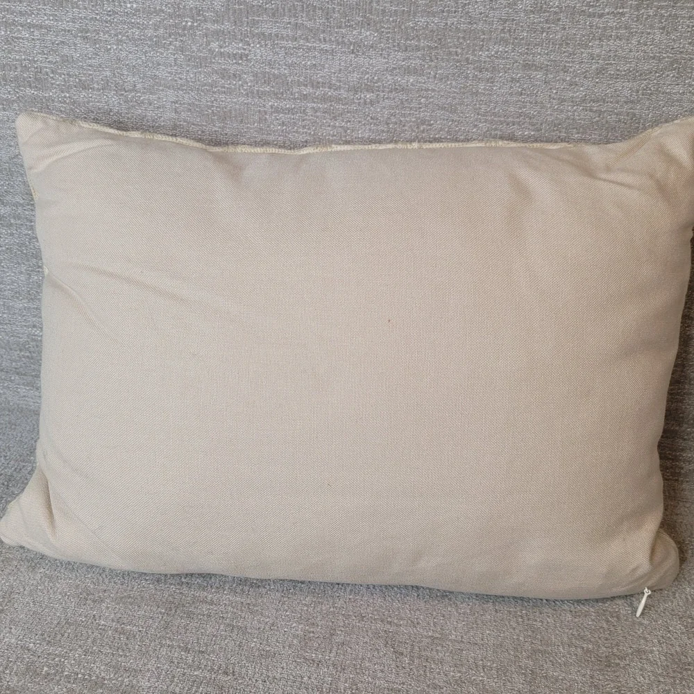 Pottery Barn 12x16 Throw Pillow Yellow Round Swirls‎ 2008 Old Stock